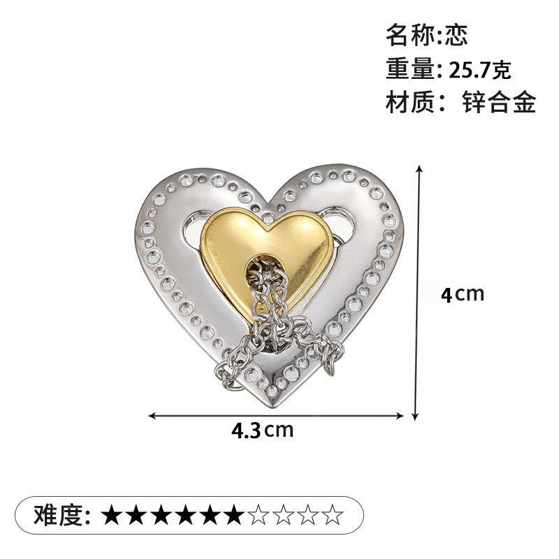 Puzzle Zinc Alloy Unlock Intelligence Release Luban Lock Educational Toys Children Nine Chain Kongming Lock Horseshoe Lock - Image 1